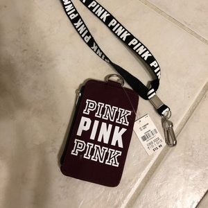 PINK Victoria Secret Wallet and Lanyard
